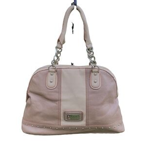 Guess Los Angeles  Beige & Tan Faux Leather Purse